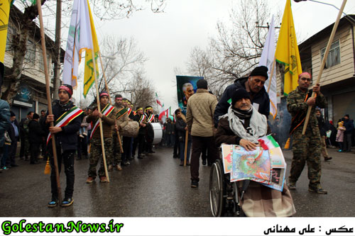 حضور امت حزب الله شهر علی آباد کتول در راهپیمایی 22 بهمن 1398
